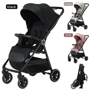 2-in-1 Baby stroller, lightweight and easy to fold, lightweight stroller ,airline-approved, converts from sitting to lying position, with sunshade for UV protection.
