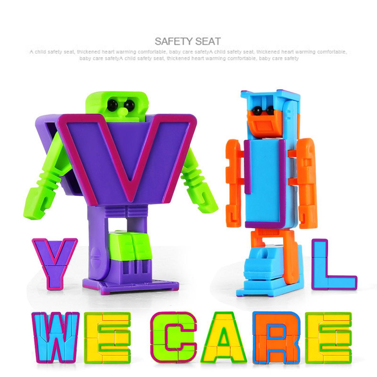 Alphabet Robots Toys for Kids, ABC Learning Toys, Alphabots, Letters, Toddlers Education Toy, Carnival Prizes, Treasure Box and Prize for Classroom, Birthday Gift for Kids