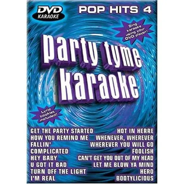 USED Book - Party Tyme Karaoke-Pop Hits 4 (DVD) - english