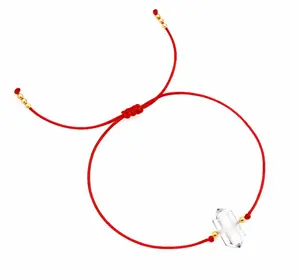 Clear Quartz Crystal String Bracelet