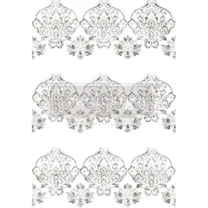 Decor Transfers® - Antique Damask - total sheet size 24"x35", cut into 3 sheets