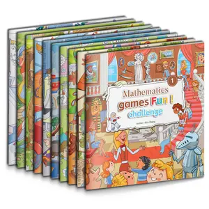 Math Magic Activity Book Set for Kids — Fun Mathematics Game Challenges, Logic Puzzles & Brain-Boost Learning