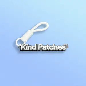 Kind Patches KeyChain Black & White