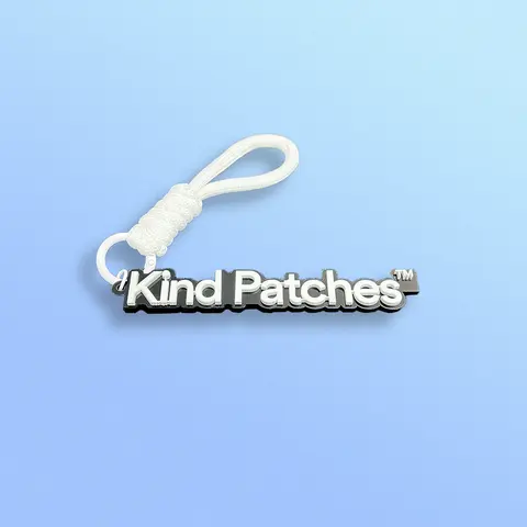 Kind Patches KeyChain Black & White