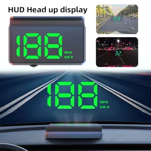 New Upgraded GPS HUD Speedometer Car Head Up Digital Speed Display KM/H MPH Meter (Switchable Units) HUD Big Font Digital Display with Green Back light USB Plug and Play for All Vehicles Car Motorboat Marine Boat
