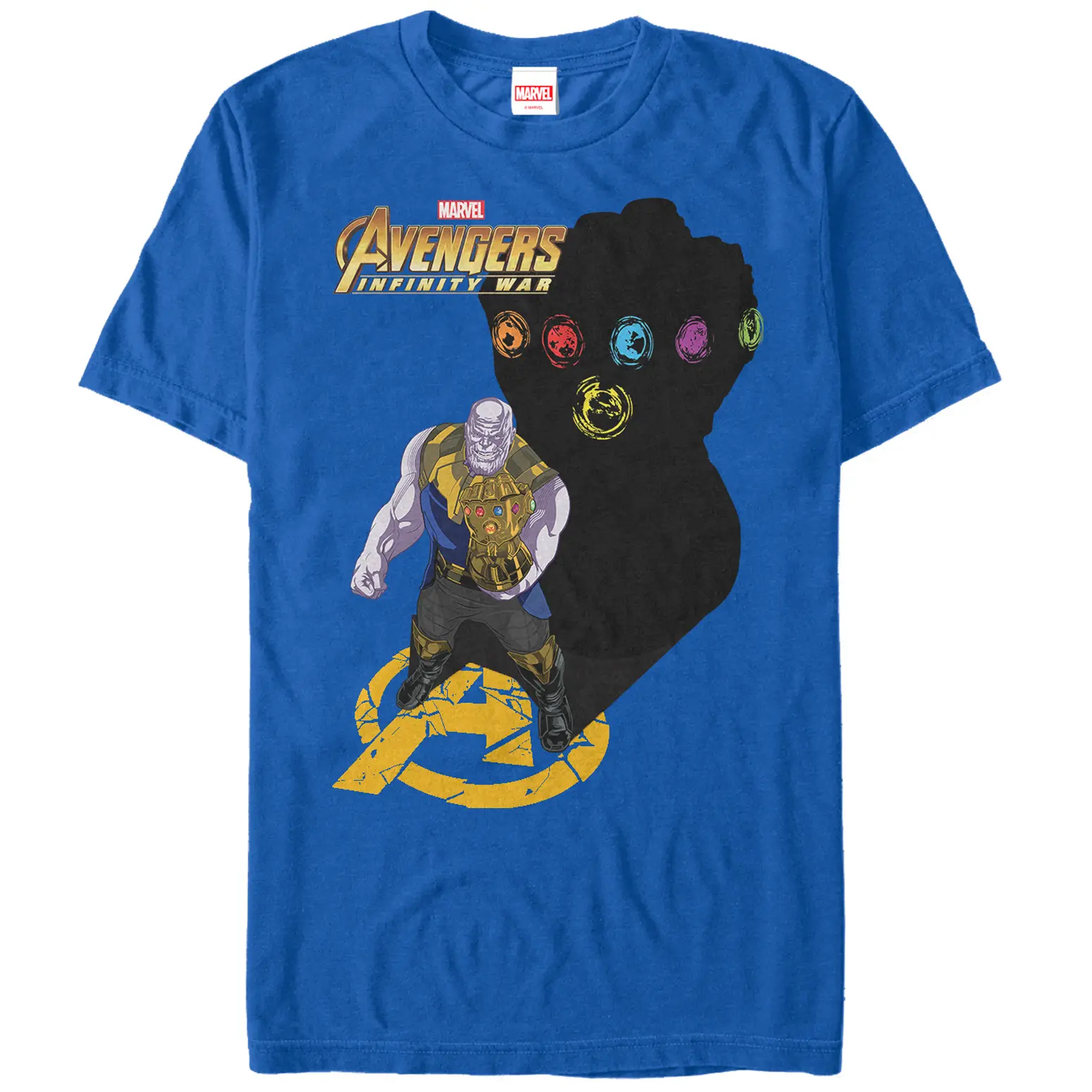 Men's Marvel Avengers: Infinity War Thanos Shadow T-Shirt, Stylish, Shortsleeve