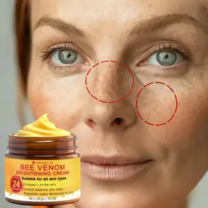 Bee Venom Skin Cooling Cream, Niacinamide Vitamin C Vitamin E Moisturizer for Spots, Age Spots, Wrinkles, Skincare