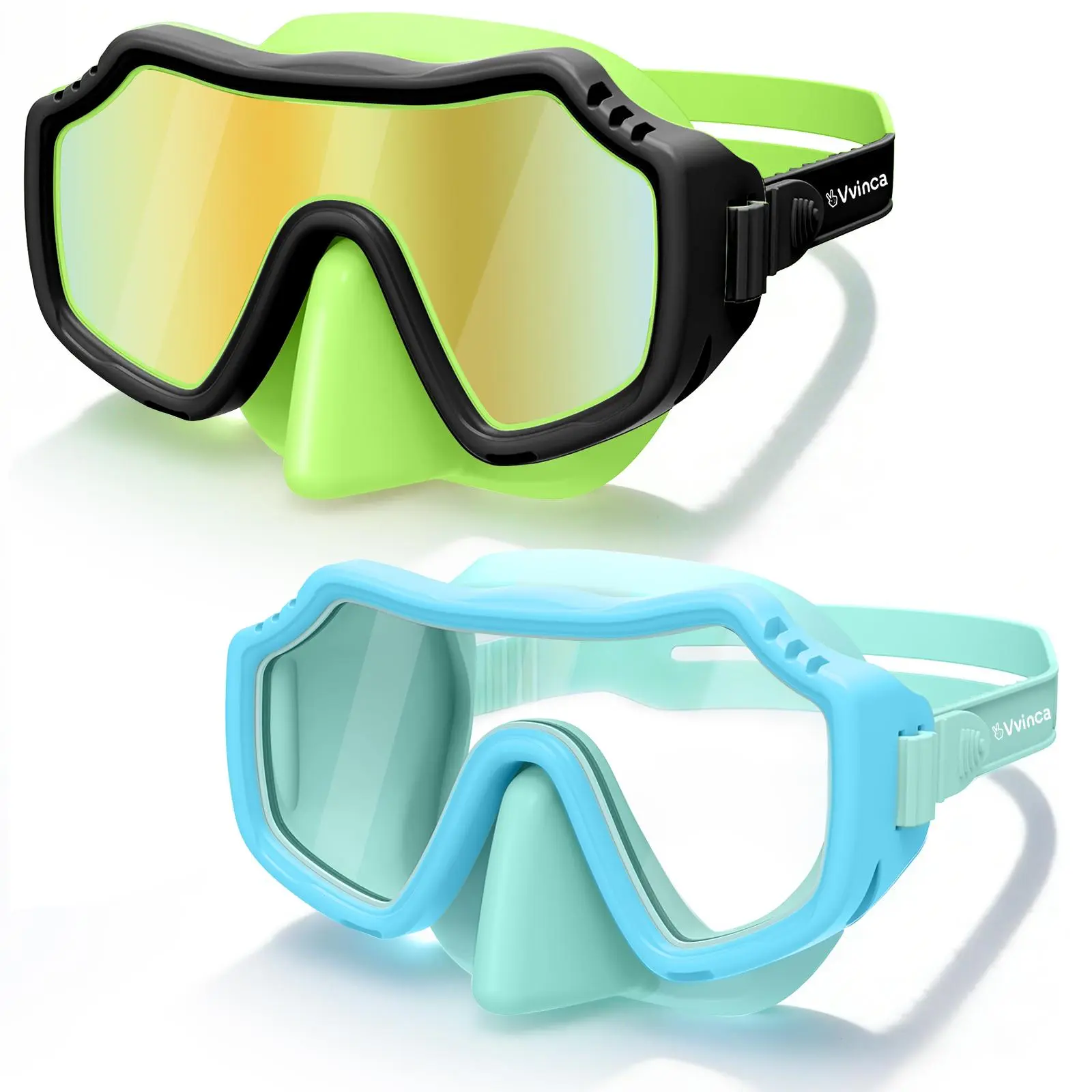 Black Green/Clear Gold-Plated + Blue Green/Clear