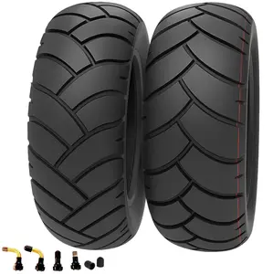 80/65-6 Tubeless Off Road Tire, 10x3 (255x80) Vacuum Tire with Air Valve for 10 Inch Electric Scooters, Wider & Thicker Non-Slip Replacement for City Road Off-Road
