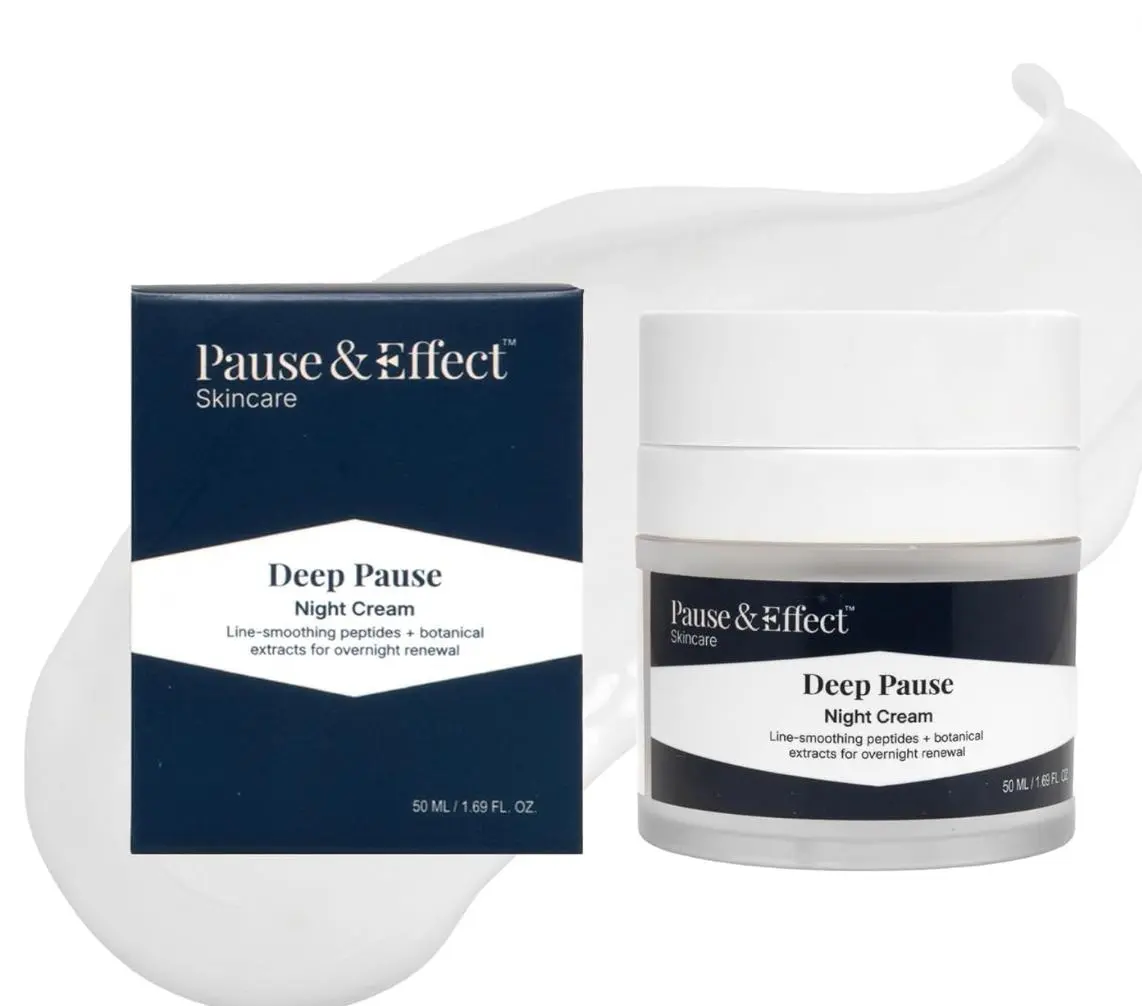 Deep Pause Night Cream, Hydrating Skincare Moisturizer for Nighttime Use
