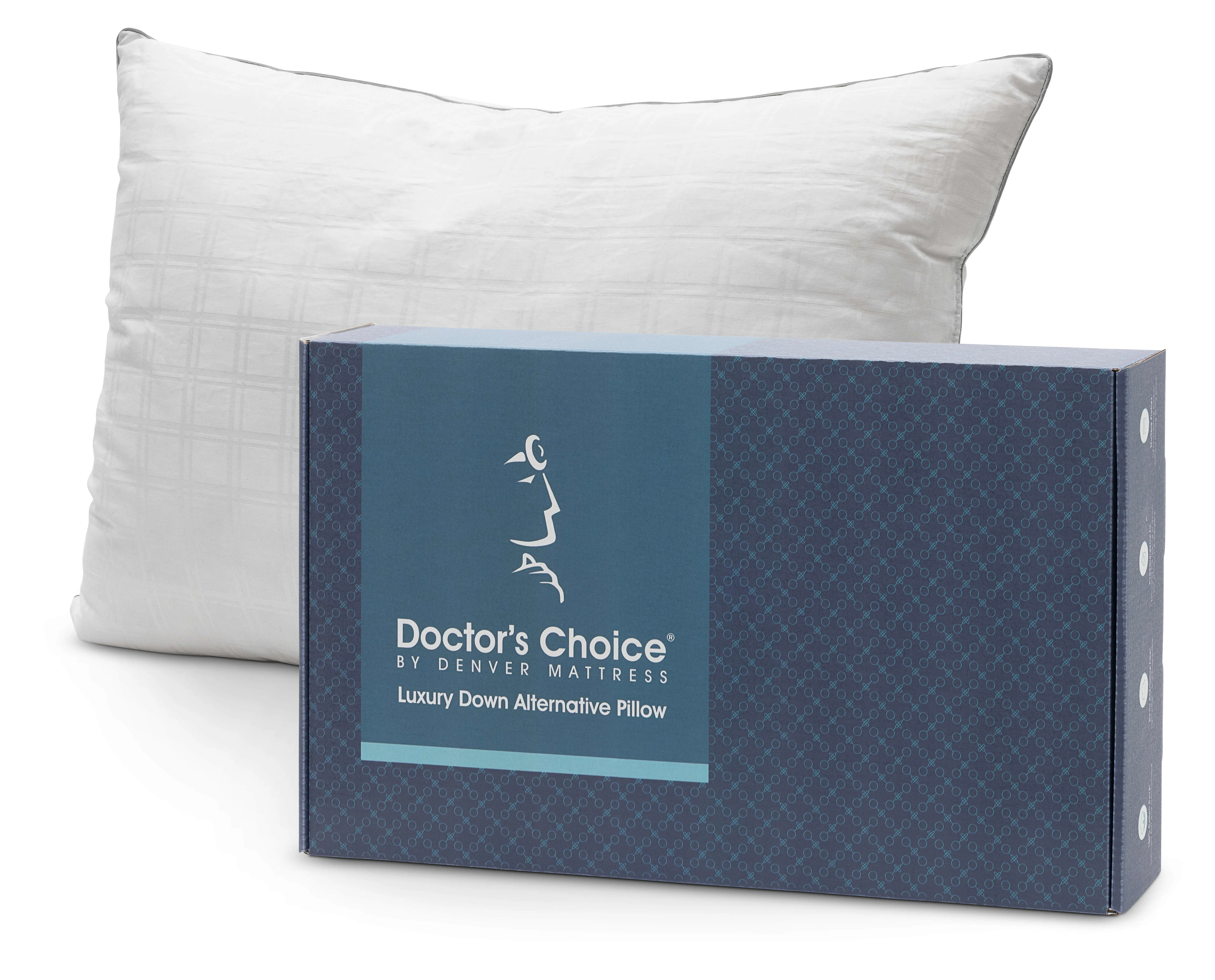 Doctor's Choice® Original Low Profile Pillow, Back Stomach Sleepers Breathable