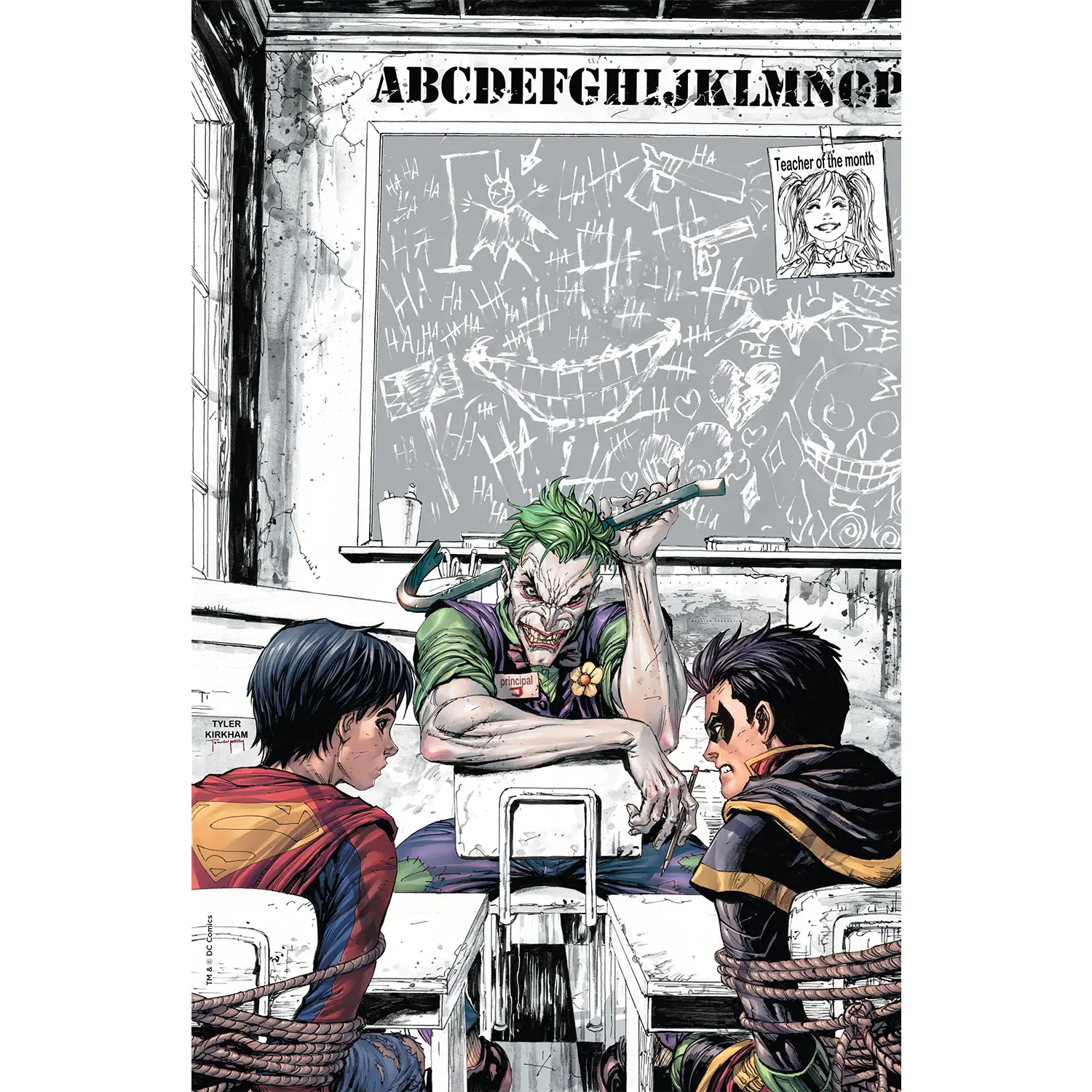 SUPER SONS #1 DETENTION UNKNOWN COMICS TYLER KIRKHAM CON EXCLUSIVE JOKER ONLY