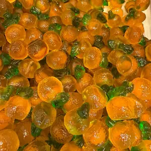 Candylicious 3D Filled Orange Gummies – Juicy Orange Fruit Gummy Candy 1 LB
