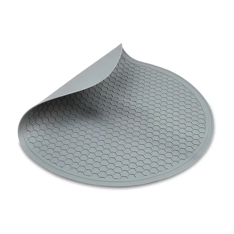 Silicone Microwave Mat Heat Resistant Multifunctional Mat, Splatter Guard, Trivet, Hot Pad, Pot Holder Round 12 Inch