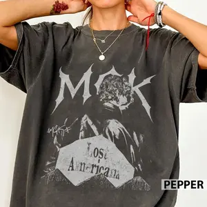 [SALE UP TO 50%] MGK Lost Americana Tour 2025 Comfort Color T-Shirt, Vintage Machine Gun Kelly Graphic Shirt, Retro Pop Rock Unisex Oversized Fan Outfit