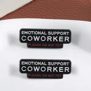 Emotional Support Colleague Lapel Pin, Business Office Humor Badge, Workplace Self-Parody Style, Fun Accessory for Backpack ID Card Decoration
