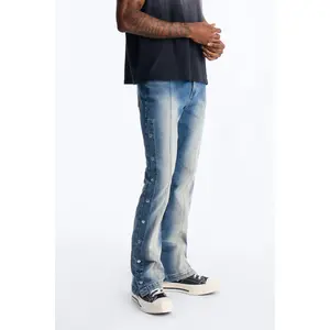 Stacked Skinny Flare Lockdown Jean - Light Wash