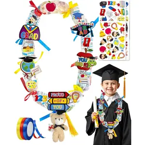 Graduation Candy Lei 2026, Making Kit Supplies Tubing Grad Leis for Graduation Candy Necklace for  Grad Party