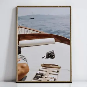 Yacht Print – Backgammon & Boat Sailing Poster