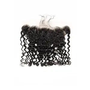 Virgin Brazilian Deep Wave Lace Frontal
