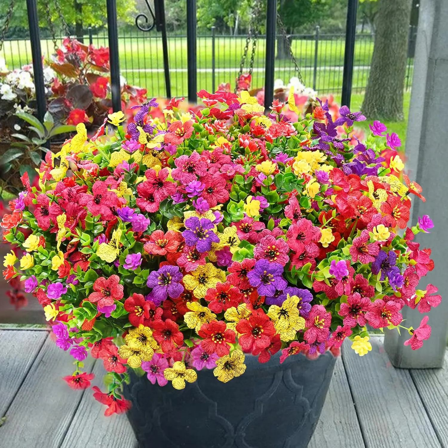 Purple red+Rose red+Red+Yellow