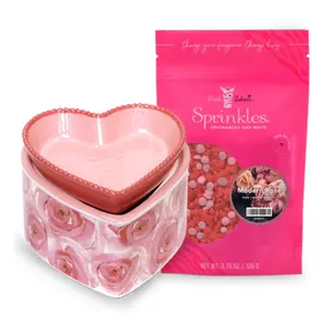 Pink Zebra Forever Rose Bundle includes the Simmer Pot and Bag of Modern Rose Wax Melts. All brand new in org box! Decor Decoration