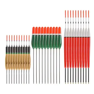 Fishing Float Kit, 10pcs Lightweight Balsa Wood Fishing Float, Sensitive High Visibility Fishing Bobber Kit, Fishing Bite Indicator, Fishing Equipment