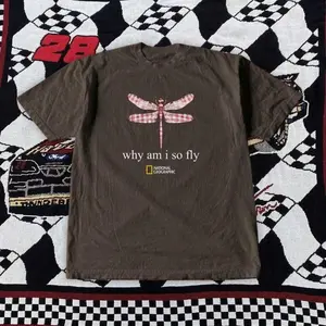 National Geographic Dragonfly Illustration T-Shirt – Y2K Grunge Aesthetic Tee