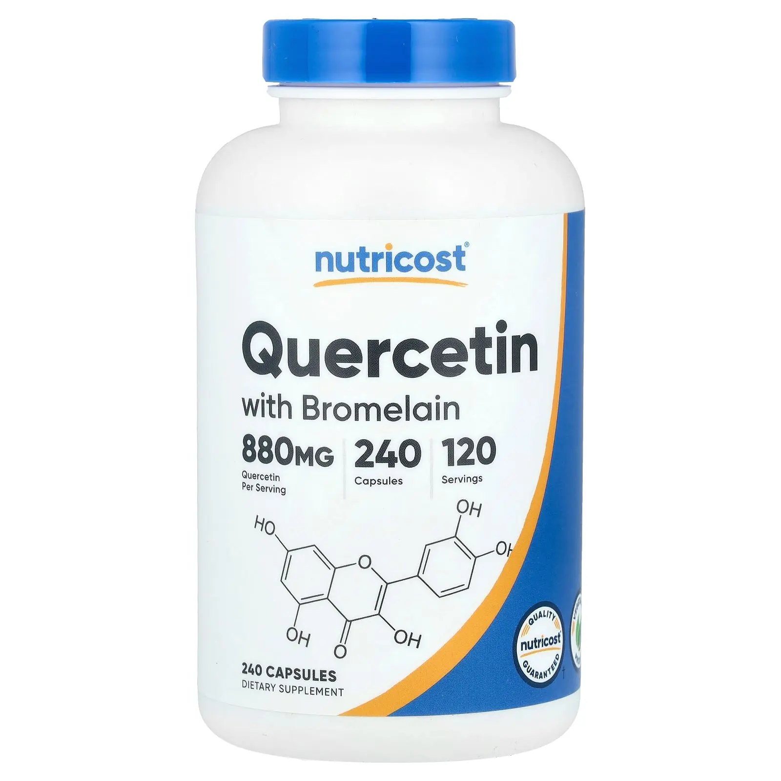 Nutricost Quercetin with Bromelain, 240 Capsules
