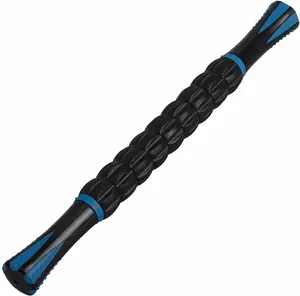 Professional 9-Roller Deep Tissue Massage Stick - Portable Muscle Recovery Roller for Athletes, Relieves Post-Workout Soreness & Leg/Back Pain - Portable Physio Tool (Blue 1) Body Care