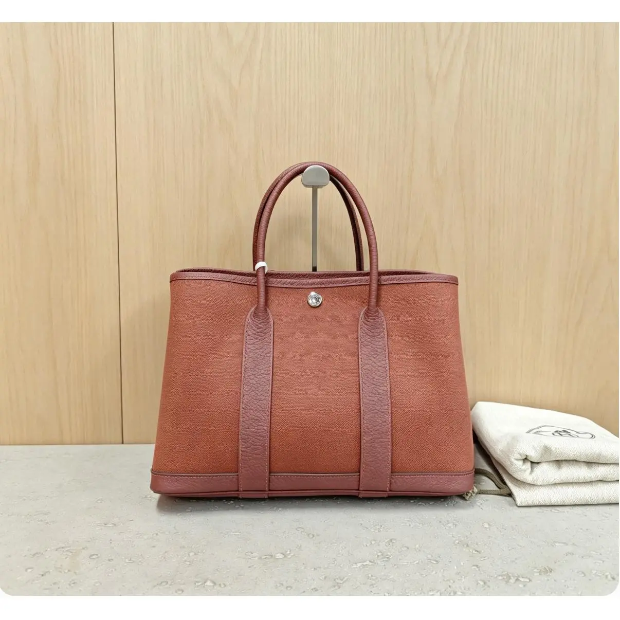 Pre-owned HERMÈS HERMES Canvas Shoulder Bag D0512749014