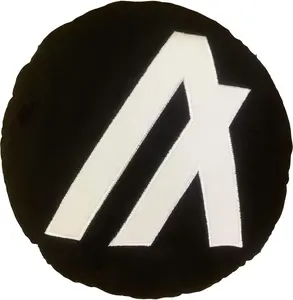Algorand Pillow - Embroidered Round Stuffed Plush Crypto Pillow by BlockCraft.Shop ALGO Plush Pillow