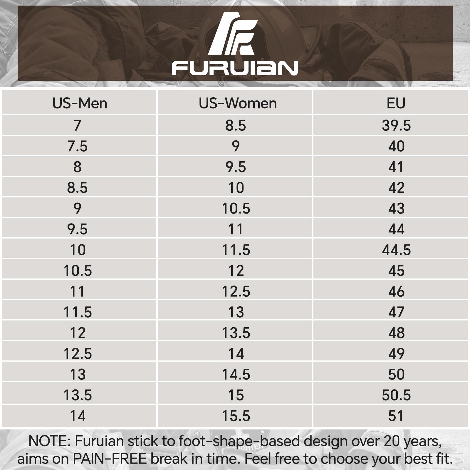 Furuian Steel Toe Boots for Men Women Comfortable Lightweight Work Boots for Men Slip Resistant High Top Steel Toe Rotating Buckle Safety Shoes Puncture Proof Indestructible Construction Shoes