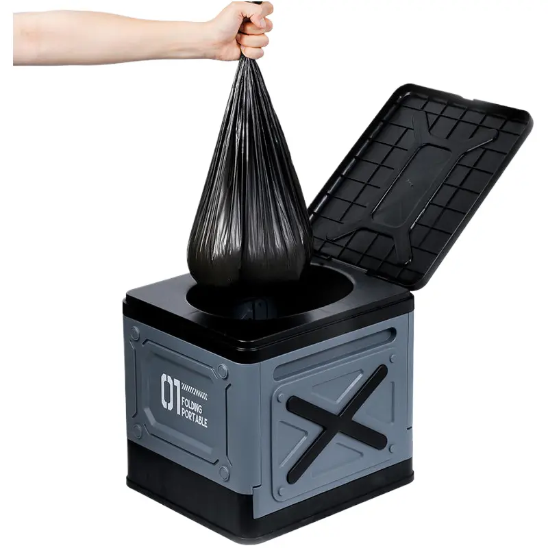 Volixor Collapsible portable toilet, car storage box, emergency toilet for camping road trips Volixor Collapsible portable toilet, car storage box, emergency toilet for camping road trips