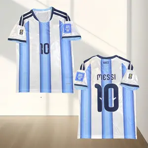 2026  Home No. 10 Messi White and Blue Short-Sleeve Jersey