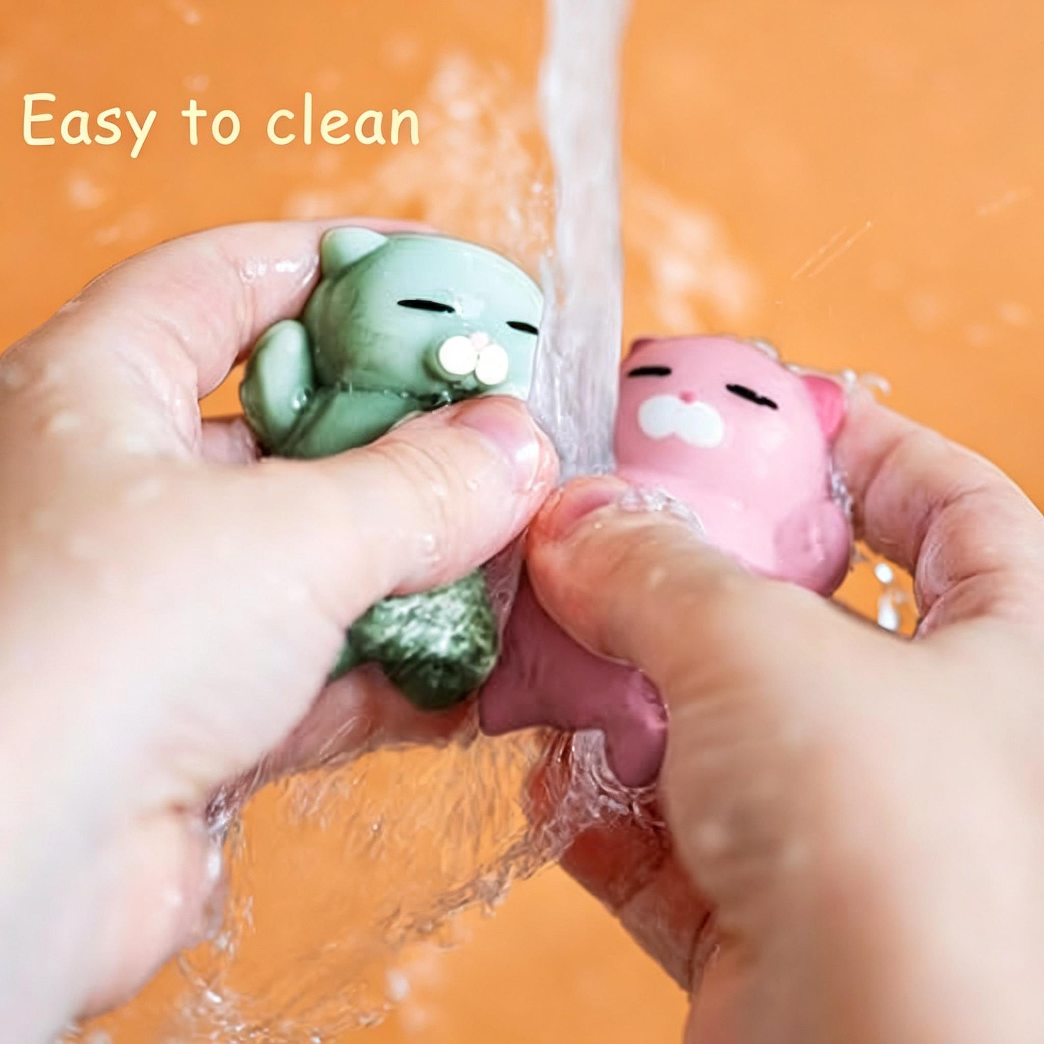 Squishy Cat Set - 2" Soft Silicone Kawaii Kitties, Top Stress Relief Toy 2026, Unique Gift for Kids & Adults, Egg Fillers & Easter Basket Essentials for Teen Girls, Boys & Tweens