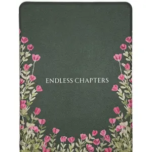 Endless Chapters Kindle Case with Magnetic Closure for Easy Reading and Hand Strap Floral Design