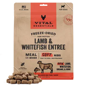 Freeze-Dried Lamb & Whitefish Entree & Mixer Dog Food Soft Nibs