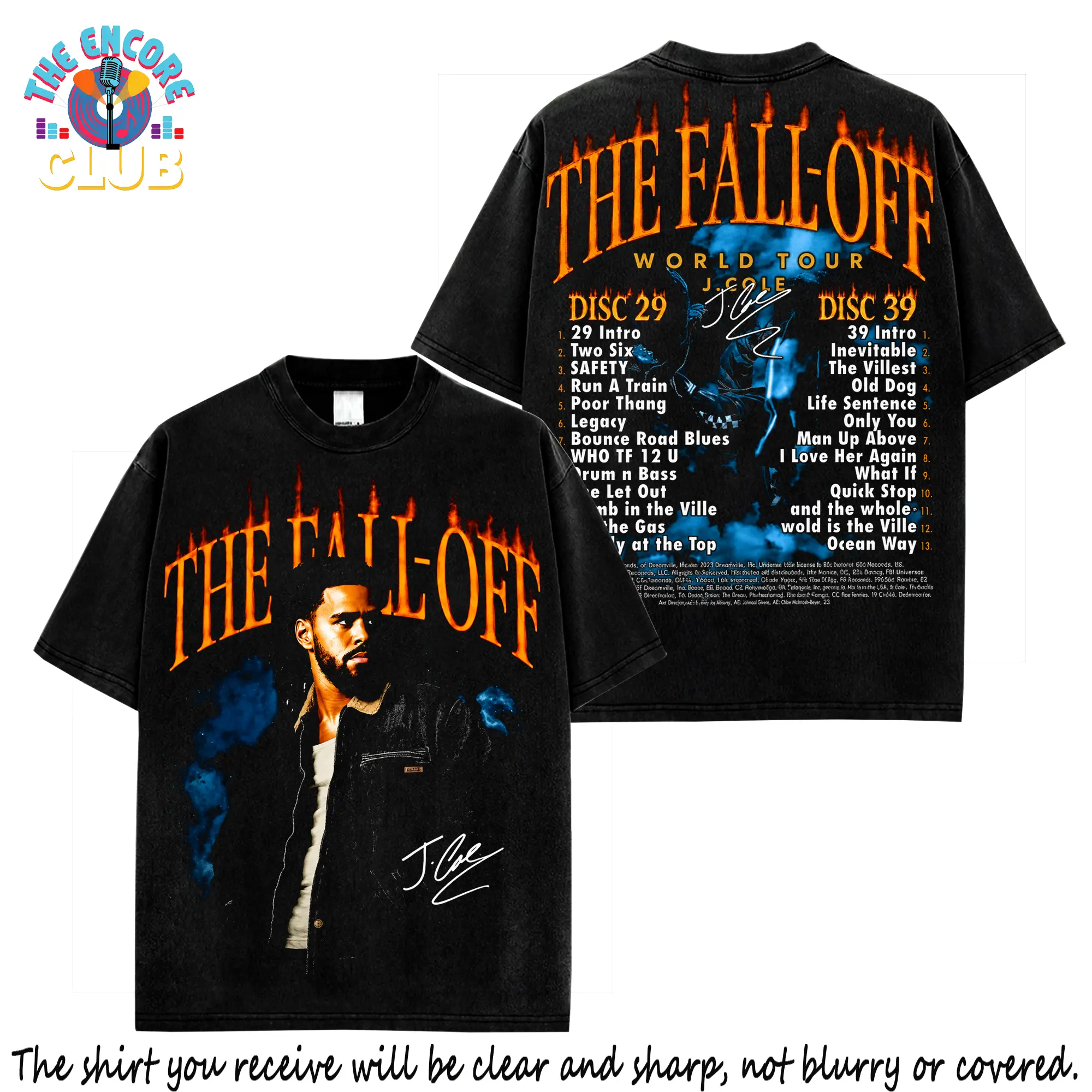 J Cole The Fall-Off World Tour 2026 Graphic Tee, Made in USA, 100% Cotton, Album Merch Inspired T-Shirt, Dreamville Streetwear Shirt, Rap Fan Gift for Concert Lovers and Hip Hop Fans