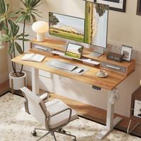 Light Rustic Brown - with Drawers & Shelf