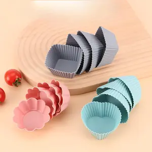 Silicone Cupcake Mold Set, Reusable Non-stick Cupcake Liner, Versatile Kitchen Accessories for Baking & Decorating