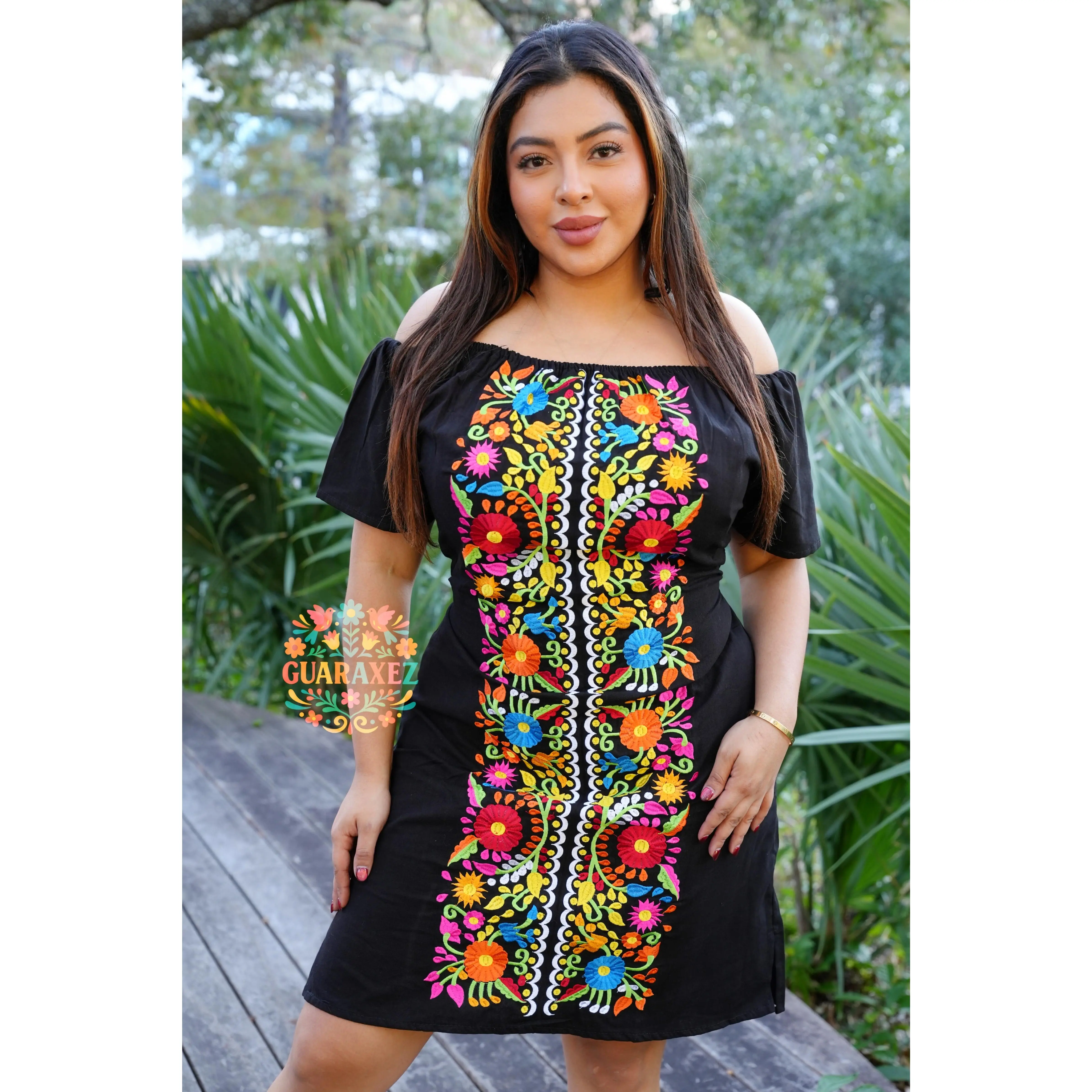 women's mexican embroidered dress Court Mini Dress main image 0