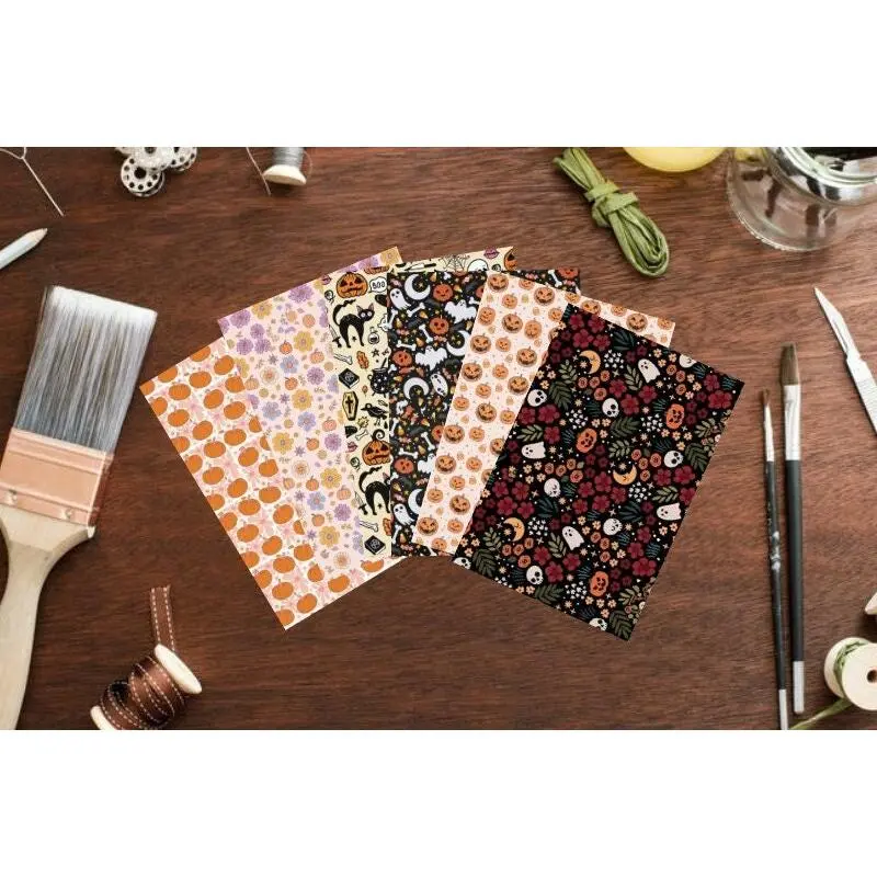 Halloween Transfer Sheets 2023 Bundle, Polymer Clay Halloween Transfer Paper