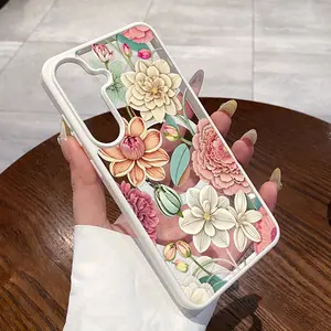 Magnetic Phone Case for Samsung Galaxy S24 Plus S25 Ultra S23 FE Ultra S22+ Floral Reverie Pattern TPU Non-Yellowing Shockproof Anti-Scratch Stylish Smartphone Cover
