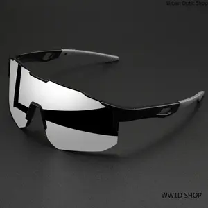 Oversized Wraparound Sports Sunglasses For Men And Women, UV400 Protection Polarized Windproof Anti-Glare Eyewear, Comfort Fit Unisex Shades For Outdoor Activities