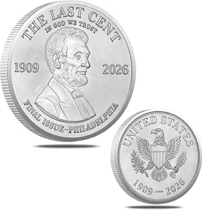 Abraham Lincoln Historical Coin, Presidential Copper Tribute Collectible, Last Lincoln Penny Keepsake, Nostalgic Gift for Coin Enthusiasts