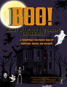 Spooky Halloween Fun Activity Book with Over 50 Horror Puzzles Searches Trivia Coloring Pages & Printables for Halloween Parties