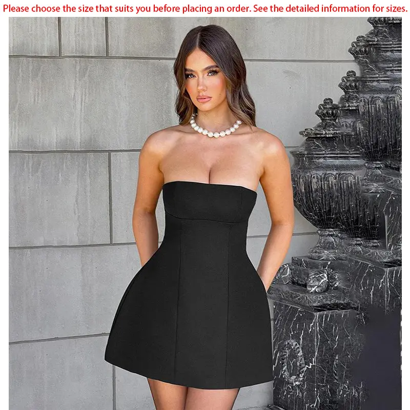 georgiana strapless stretch cotton fit & flare dress Red Megan Fox Long Sleeve Low Cut Tight-fitting Party Dress V Neck Pro –  Hoprom main image 1