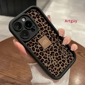 Case for 17 Air iPhone 17 Air 16 Pro Max 15 Plus 16E 14 13 12 11 XS XR  mini Leopard Scripture Advanced fashion gift Drop Protection Shockproof Soft Silicone smartphone Cover