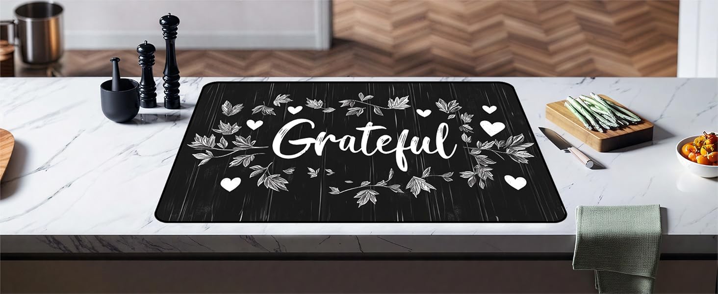 JOYFINITY Heat-Resistant Glass Stove Top Cover with Anti-Slip Rubber Coating – 28.4*20.5in  Electric Stove Protector, Scratch-Resistant, Expands Counter Space, Stylish Kitchen Decor